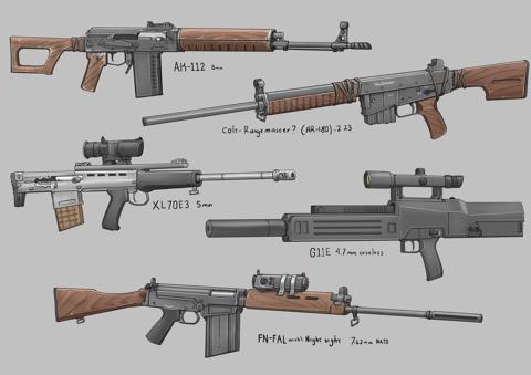 Classic Fallout Rifles