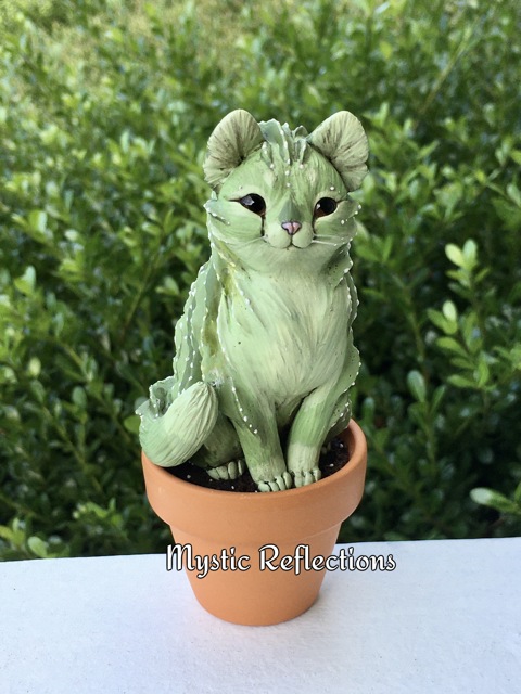 Sitting CATtus Myxie Animal Pal Sculpture - Mystic Reflections's Ko-fi ...