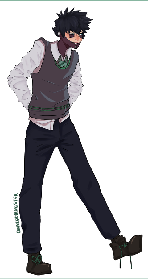 Dabi but he’s a slytherin