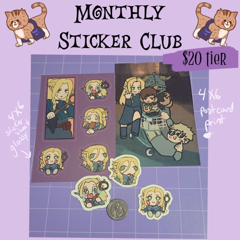 March sticker club now available 