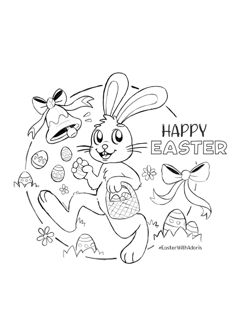 Easter Bunny | Coloring page [FREE DOWNLOAD]