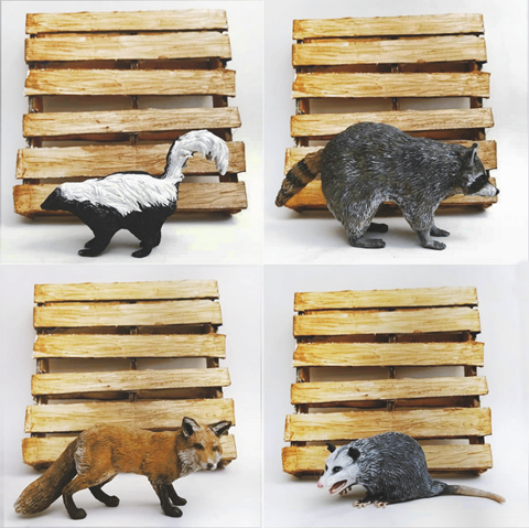 1/6 scale animal sculptures