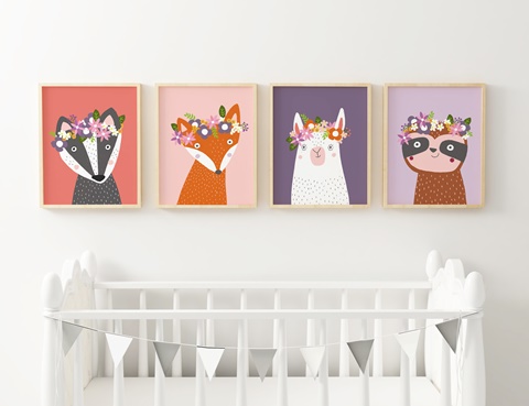 Woodland Animals Gallery Wall Collection