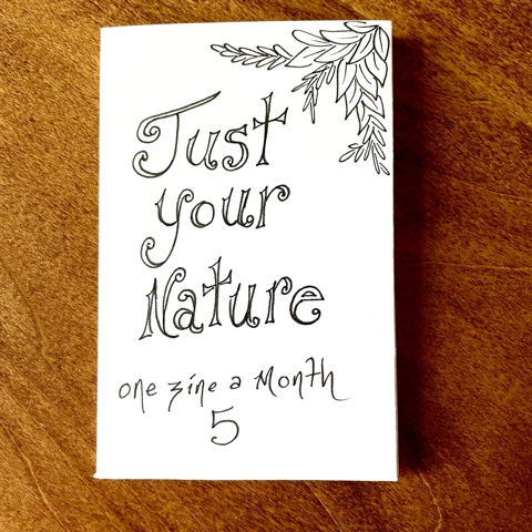 One zine a month: Just your nature (CW: bugs)