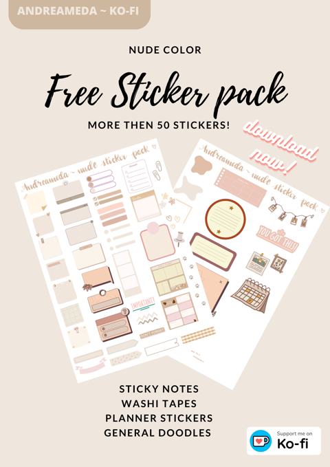 Digital Bullet Journal Stickers - Kelly's Ko-fi Shop