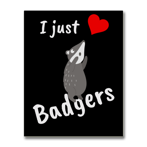 I Just Love Badgers - Cute Notebook for School