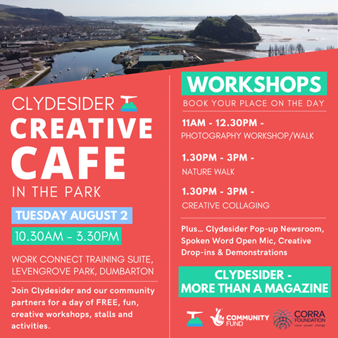 Clydesider Creative Cafe in the Park
