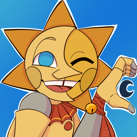Sun and moon icon pair