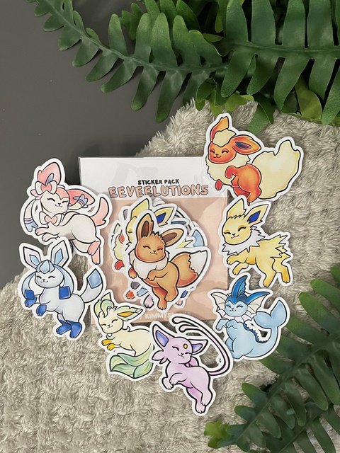 Eevee evolutions Pokemon stickers PNG - Lylia Creations's Ko-fi Shop -  Ko-fi ❤️ Where creators get support from fans through donations,  memberships, shop sales and more! The original 'Buy Me a Coffee