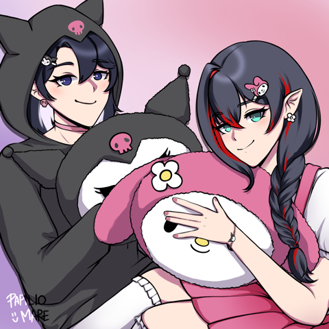 kuromi and my melody!