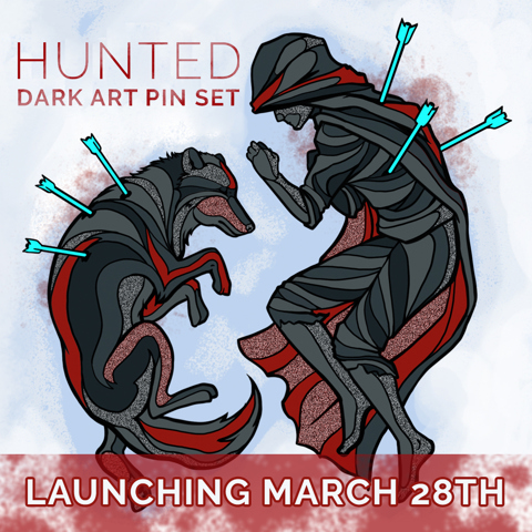 "Hunted" Pin Set - Coming to Pintopia 2 March 28th