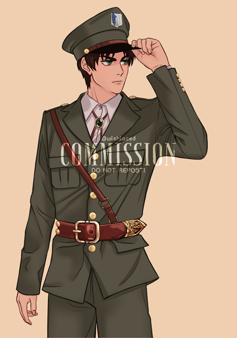 Art Commission - Eren Jaeger (Military Uniform)