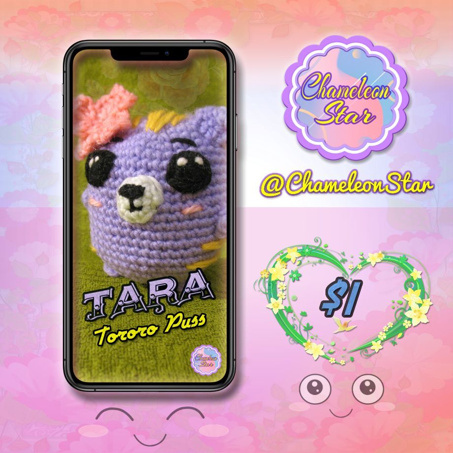 Phone Wallpaper: Tororo Puss -- Lilac Tara