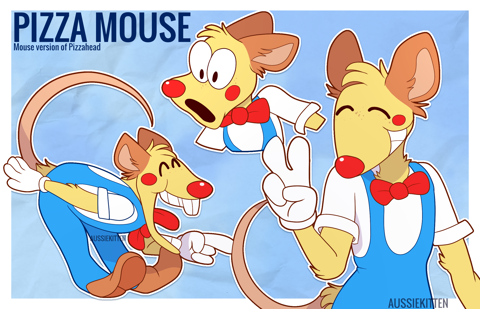 Pizza mouse sketchpage! 🐭🍕| (Based on Pizzahead from Pizza Tower)