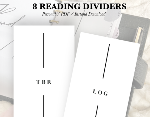 New Printable Available - Reading Dividers
