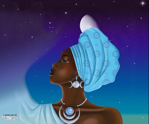 Yaruba Moon Goddess