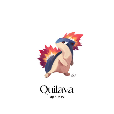 quilava (pokemon) drawn by s_(happycolor_329) | Danbooru