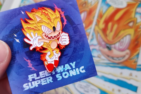 Fleetway Super Sonic Pin for Sale by utter-dismae