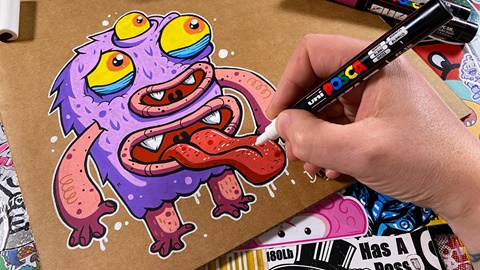 Art Shed Blog Drawing 20 ways to use POSCA paint markers