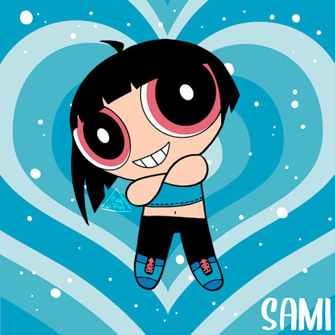 Sami as a puwerpuff girl