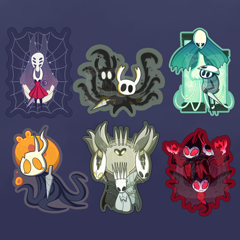 Hollow Knight Sticker Set - pickles4nickles's Ko-fi Shop - Ko-fi ️ ...