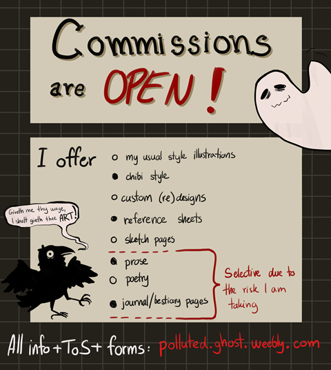 my commission are now open!!