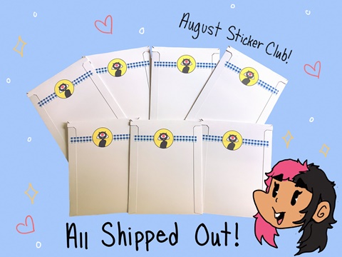 August packages all shipped out!