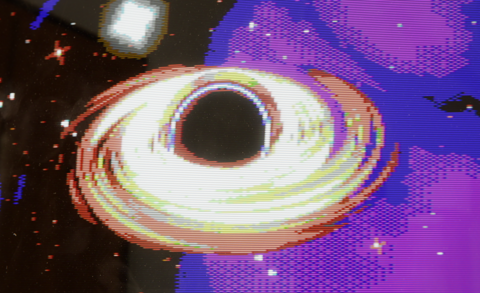 Quasi C64 Black Hole scene :D