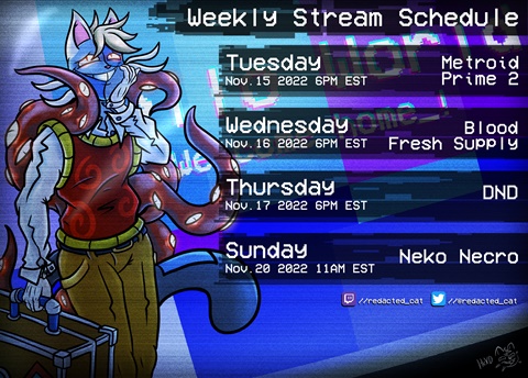 November 14th's Week's Twitch Schedule