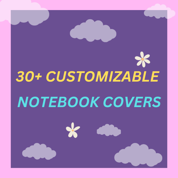 Customizable Notebook Cover Printables Kit Creativess Ko Fi Shop