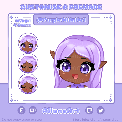 Customise premade PNG Tubers for PurpleMidnite1