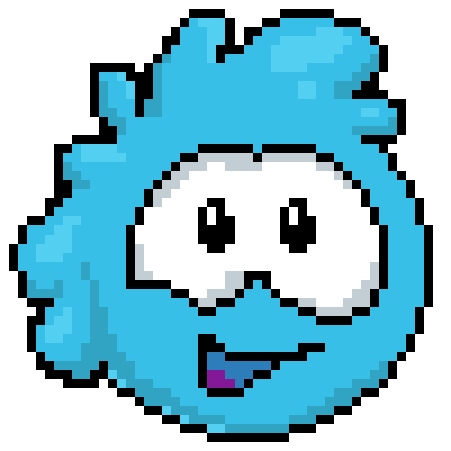Blue Puffle Pixel