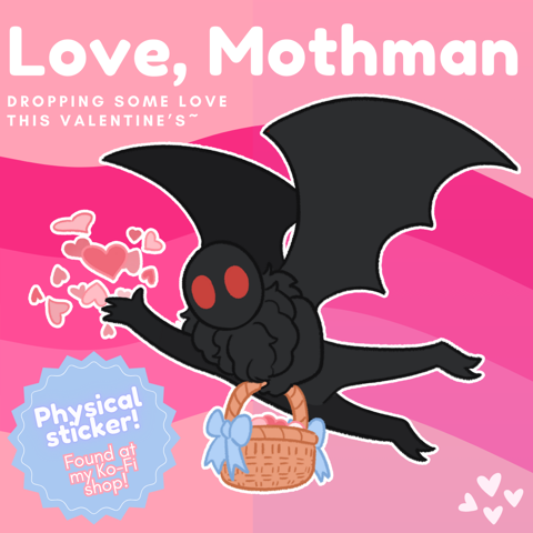 Love, Mothman (sticker)
