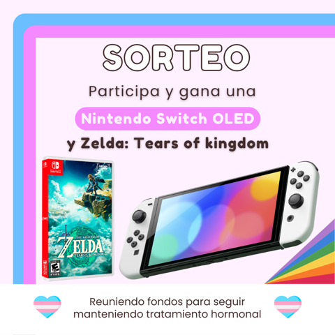 Rifa Nintendo Switch - Fondos para tratamiento