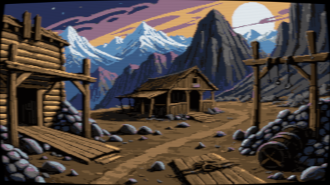 Pixel Art: Ghosts of the Gold Rush