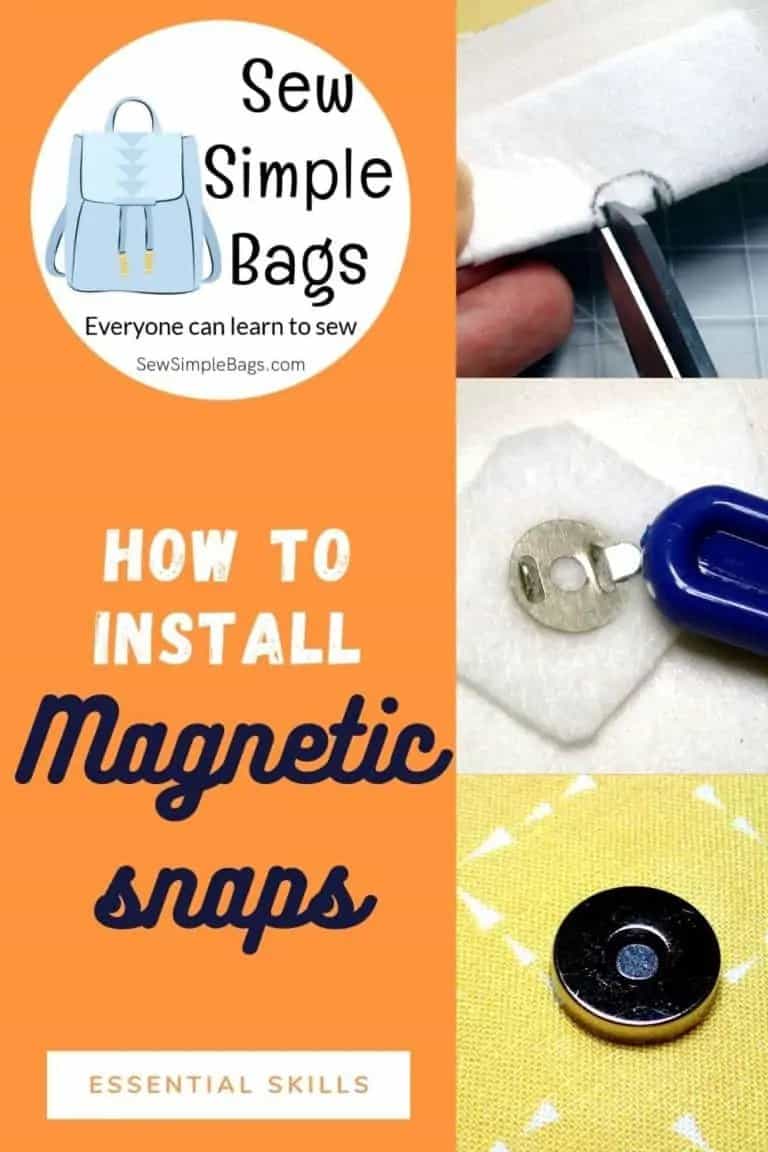 How to install a magnetic snap FREE tutorial
