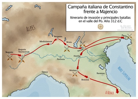 Campaña italiana de Constantino