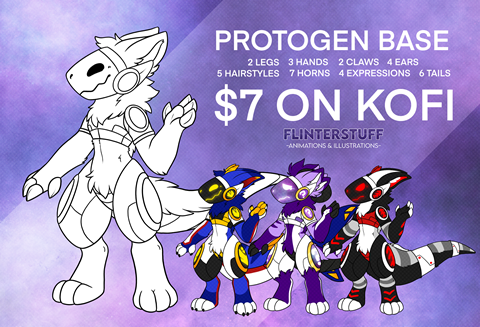 Protogen Ref Sheet Base - Flinterstuff's Ko-fi Shop - Ko-fi ️ Where 