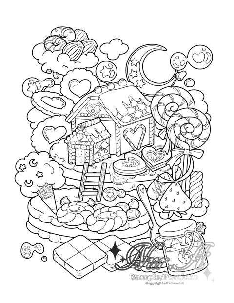 Slime coloring page - TheRedScorpion's Ko-fi Shop