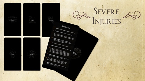 Severe Injuries Cards 
