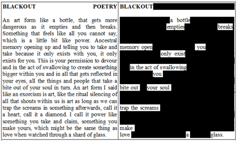 Blackout // Poetry