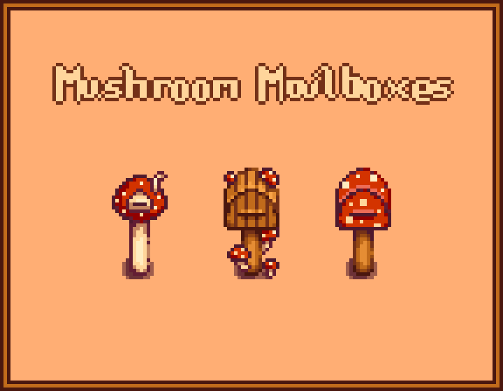 Mushroom Mailboxes!