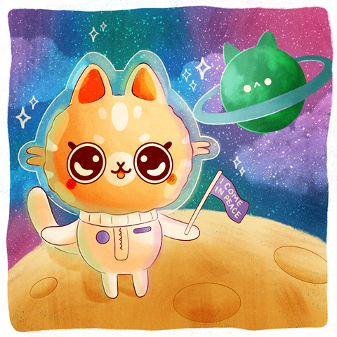 Space Kitty for #bee700!