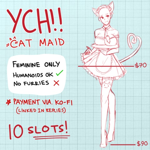YCH: Cat Maid