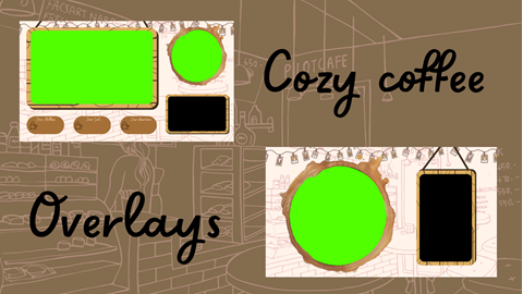 Cozy coffee overlay scenes - Marshmeowllocat 's Ko-fi Shop - Ko-fi ️ ...