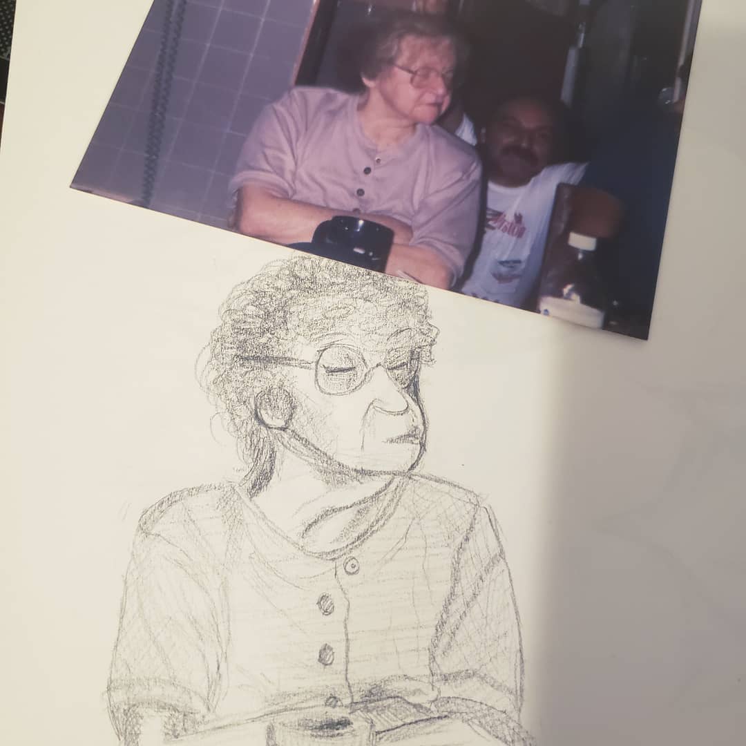 Drawing Grandma 