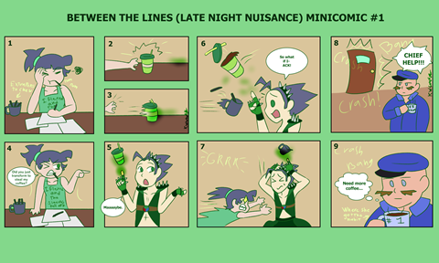 Example Art- PPGZ: Late Night Nuisance Minicomic