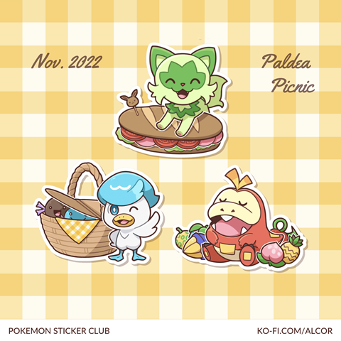 Pokemon Sticker Club (November 2022)