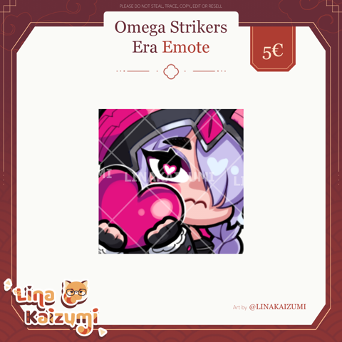 Lina Kaizumi Omega Strikers Emote Twitch Discord LinaKaizumi s