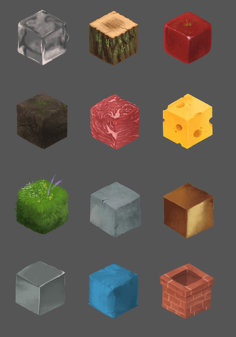 Texture Cube Studies - Full Page